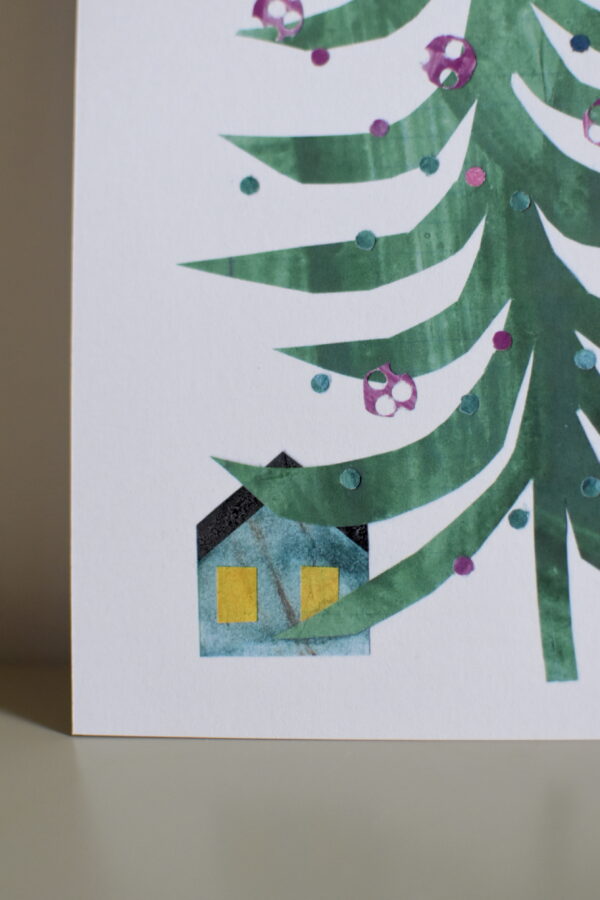 Dwarfs' cottage greetings card